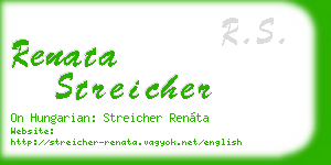 renata streicher business card