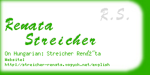 renata streicher business card